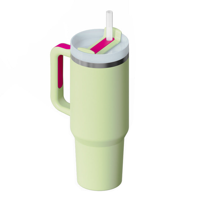 Stainless Steel Spill-Proof Tumbler with Straw