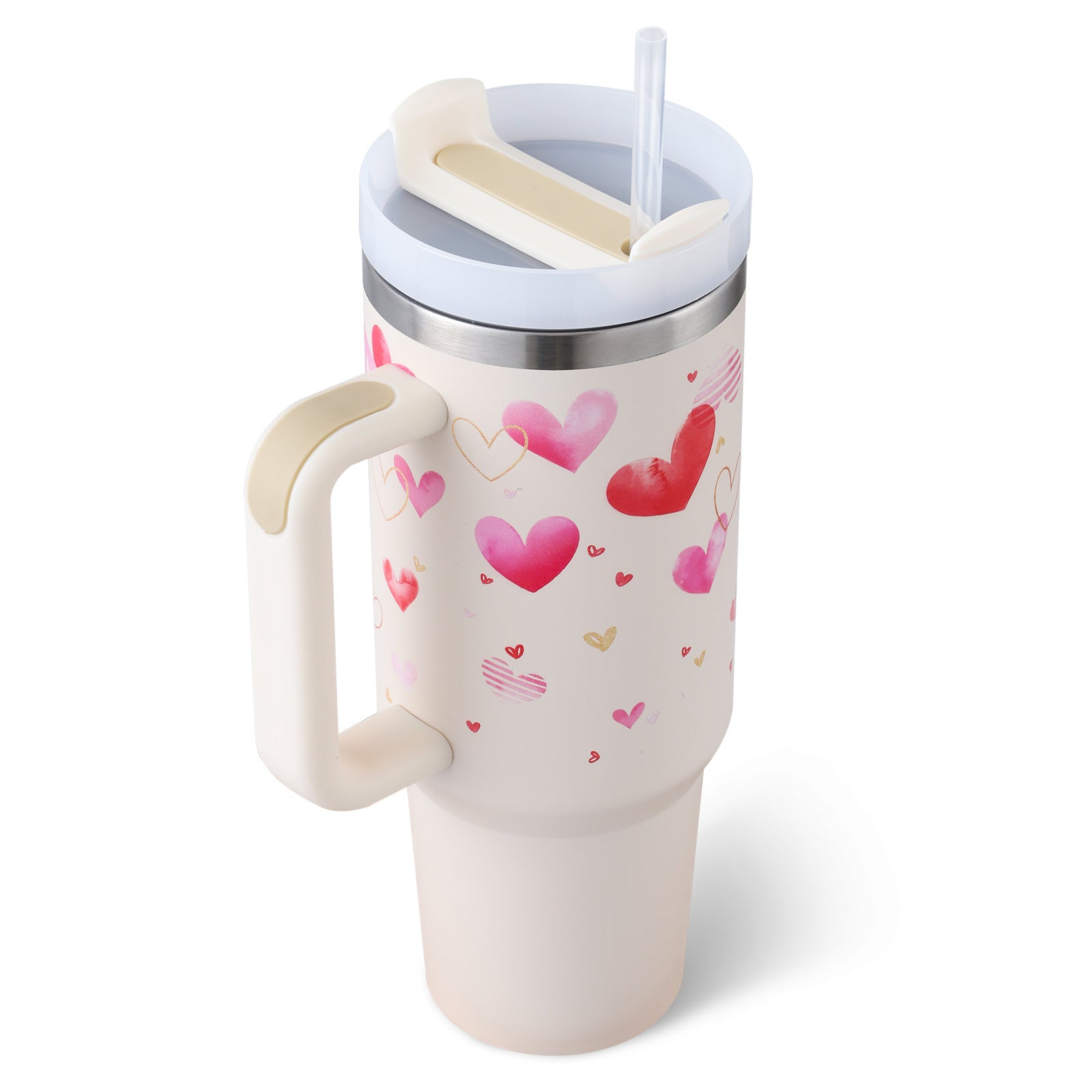 Stainless Steel Spill-Proof Tumbler with Straw