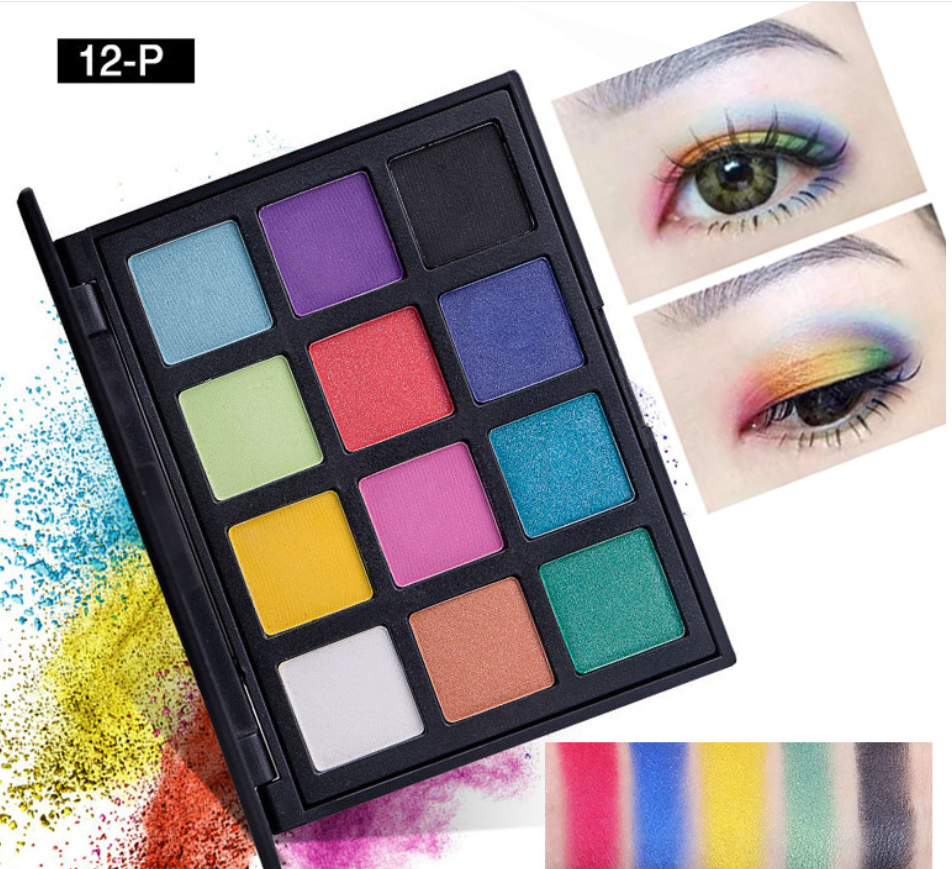 SmolderChic 12-Color Smokey Eye Shadow Palette