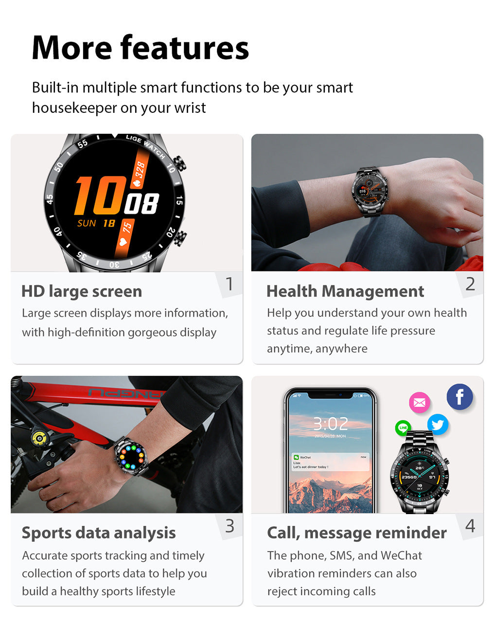 New Upgrade Smart Wearable Watch