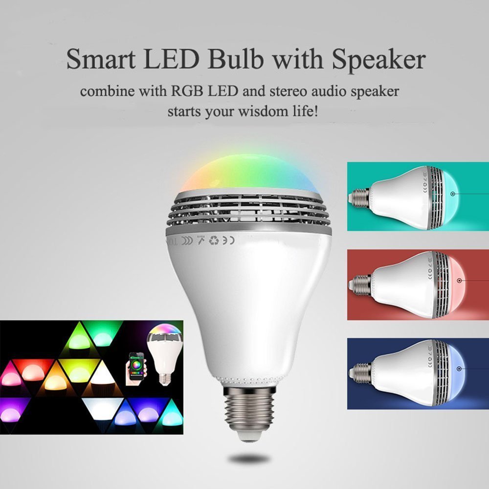 Smart LED Bulb with Bluetooth Speaker