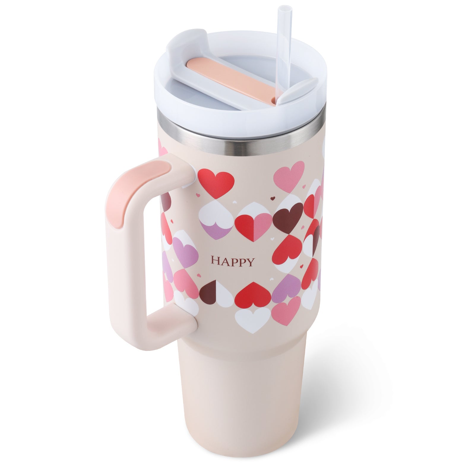 Stainless Steel Spill-Proof Tumbler with Straw