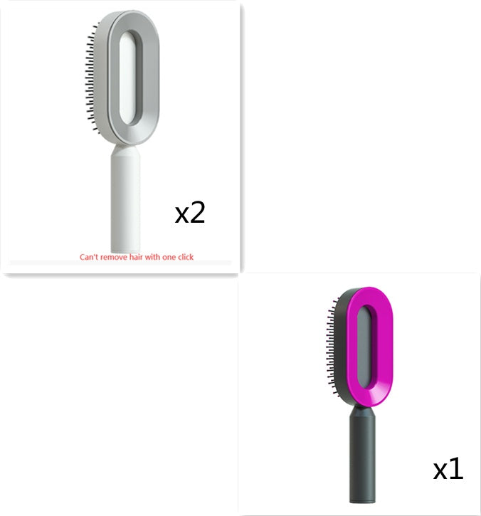 Women Self Cleaning Hair Brush
