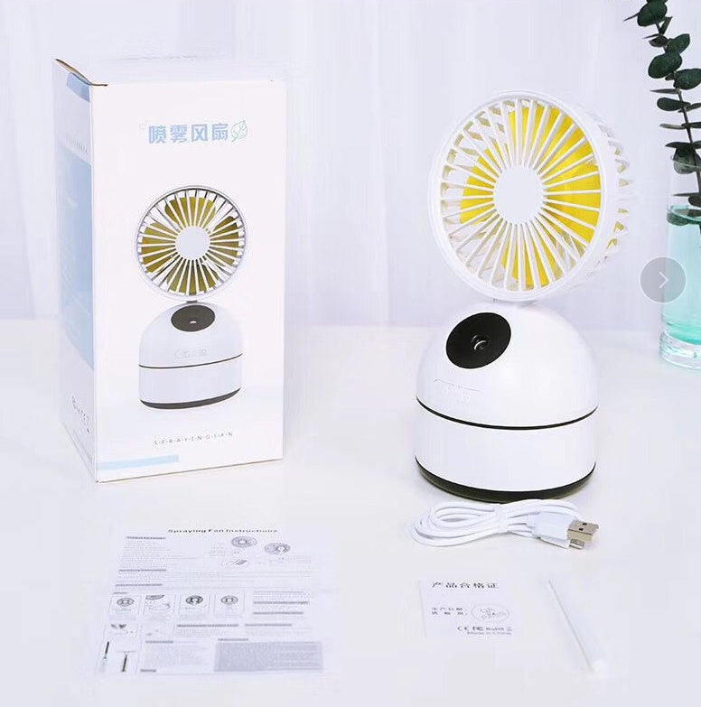 Portable Fan Humidifier with Adjustable Speed