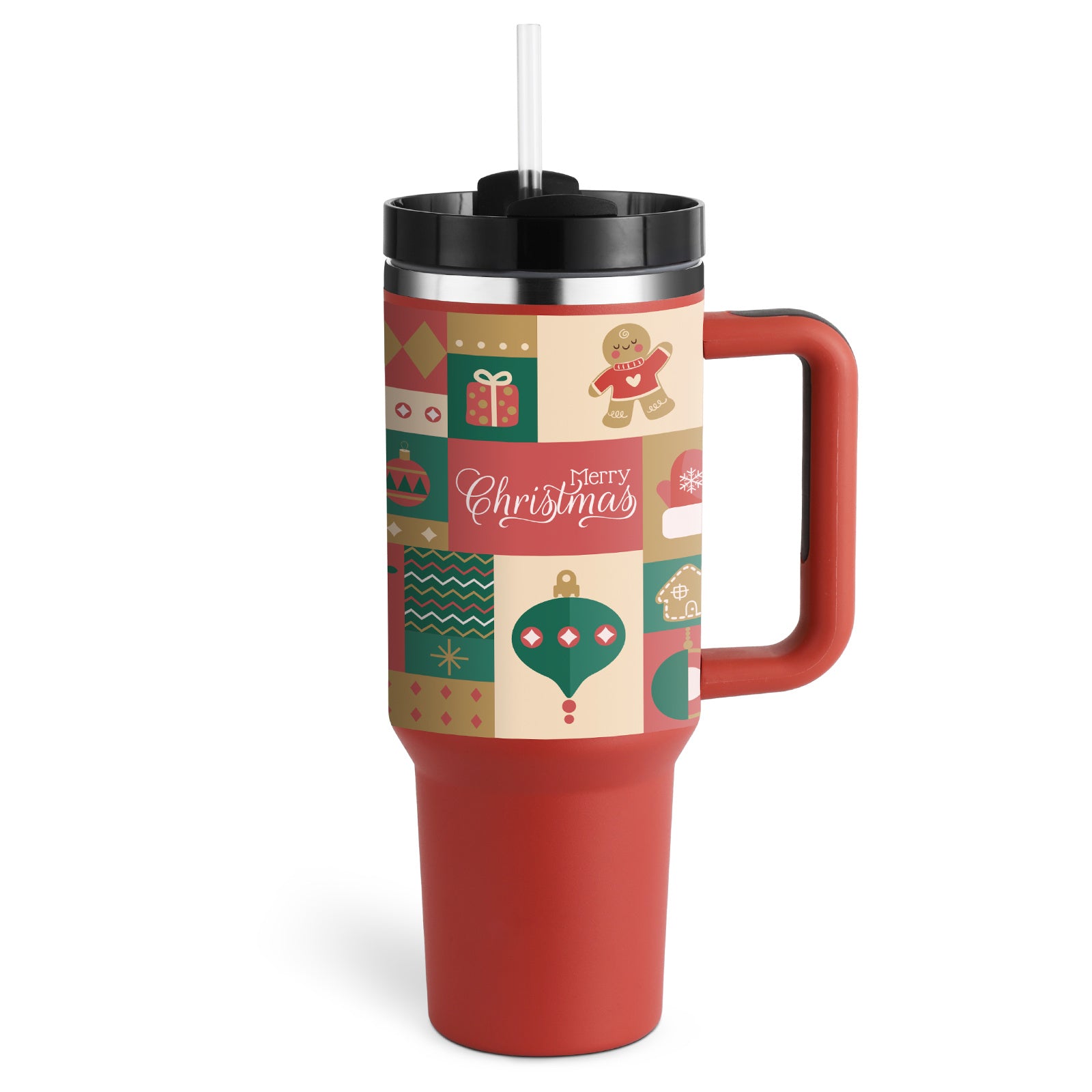 Stainless Steel Spill-Proof Tumbler with Straw