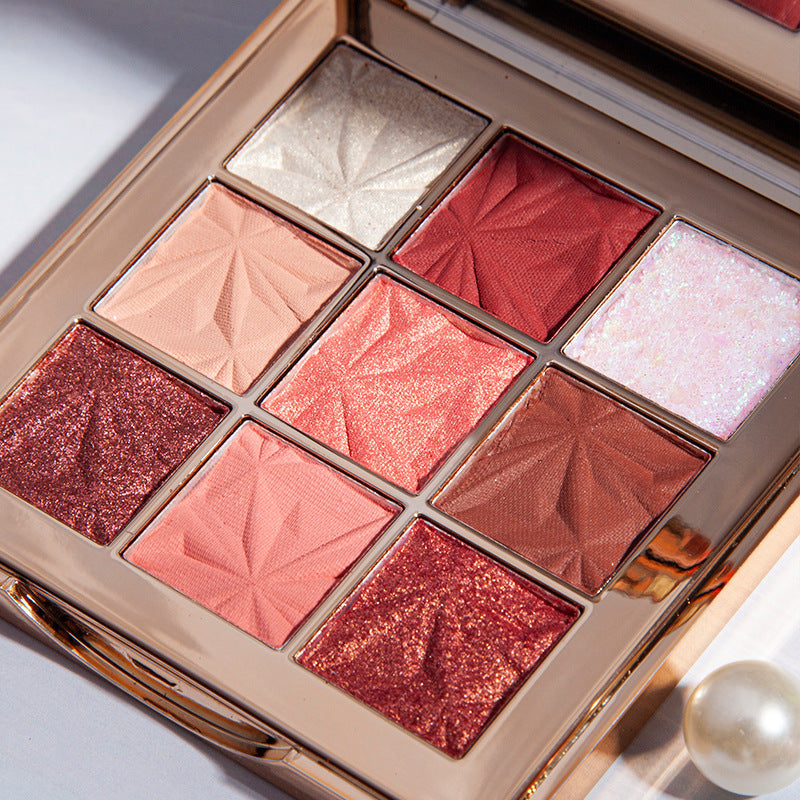 AquaPearl Glitz Nine-Color Waterproof Eyeshadow Palette