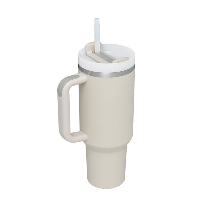 Stainless Steel Spill-Proof Tumbler with Straw