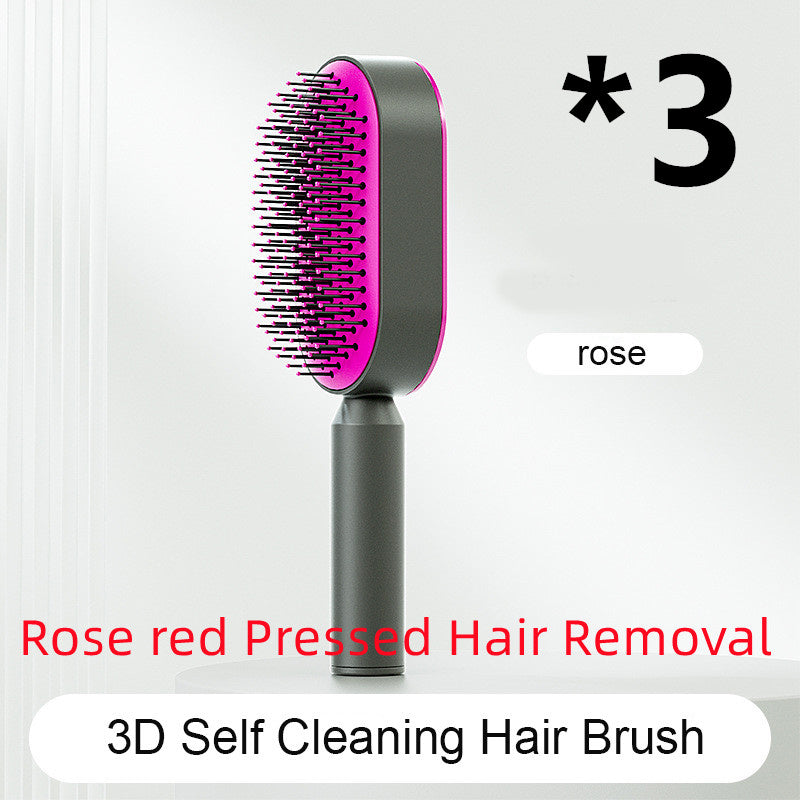 Women Self Cleaning Hair Brush