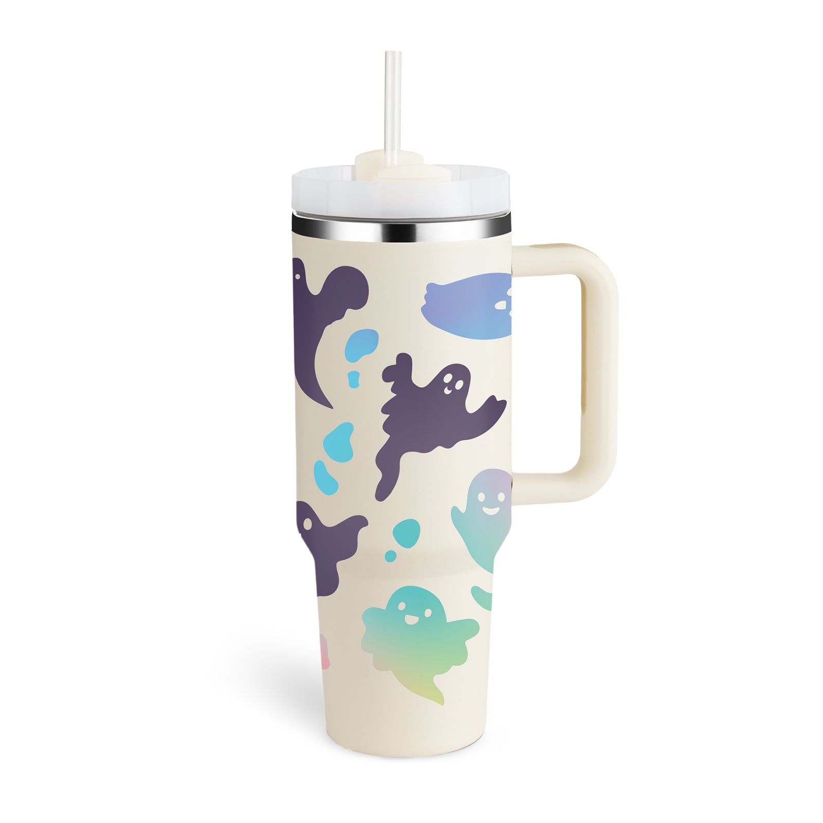 Stainless Steel Spill-Proof Tumbler with Straw