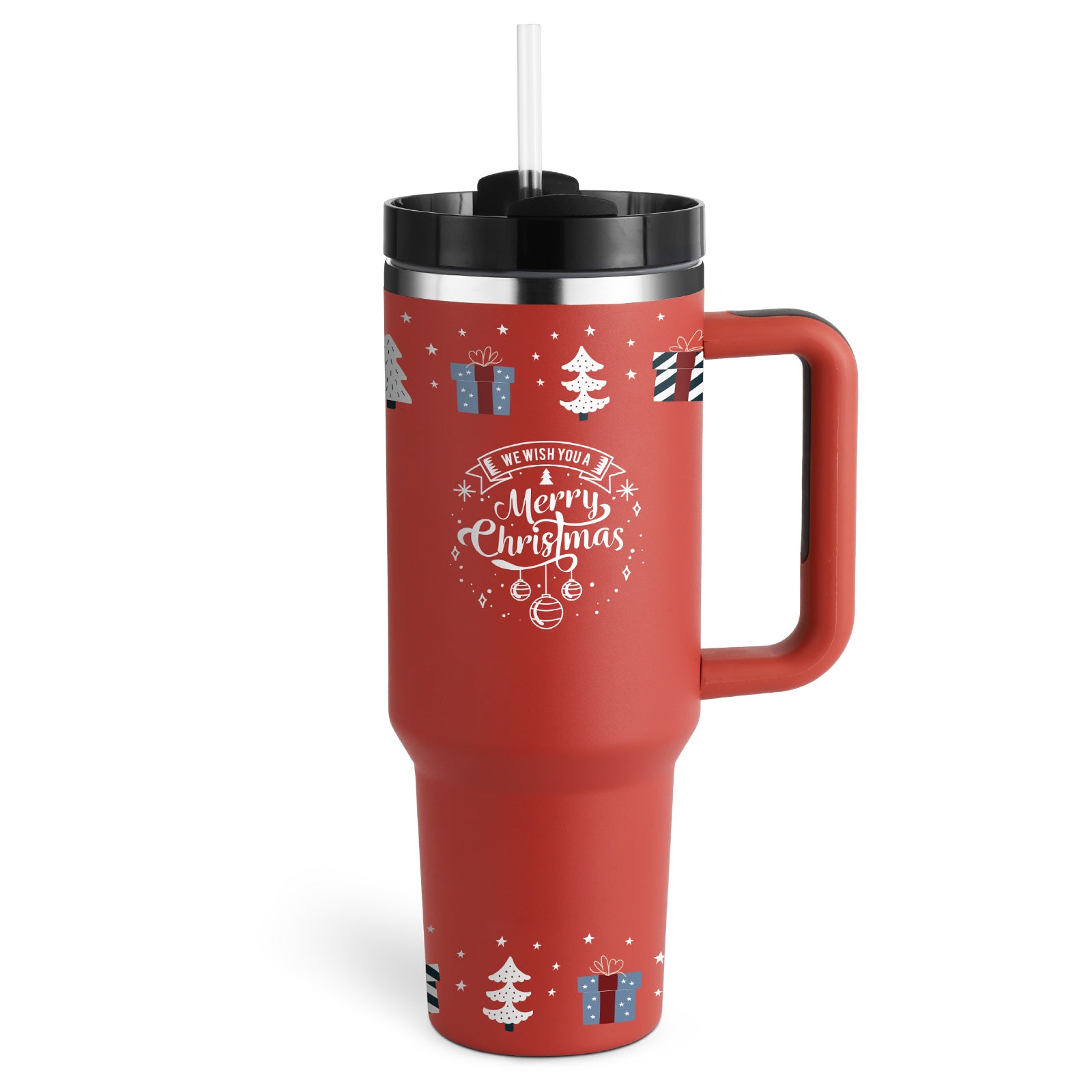 Stainless Steel Spill-Proof Tumbler with Straw