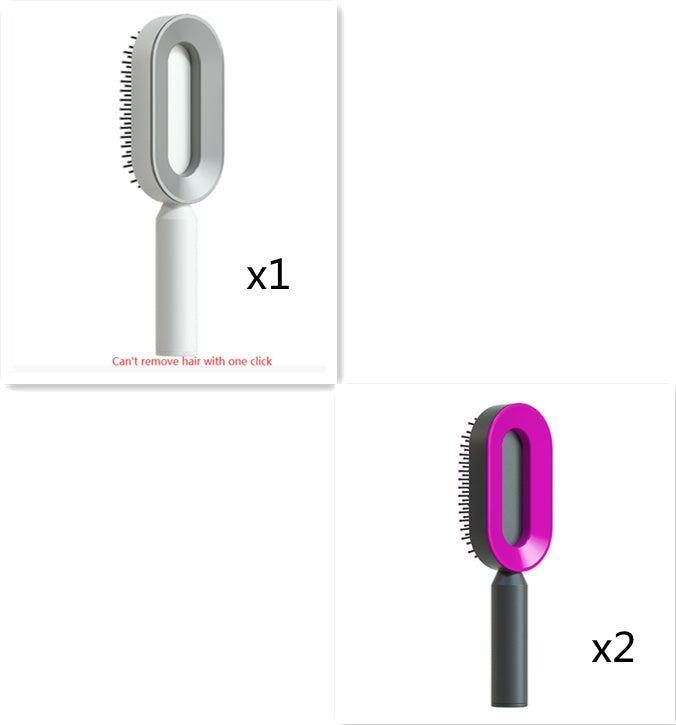 Women Self Cleaning Hair Brush