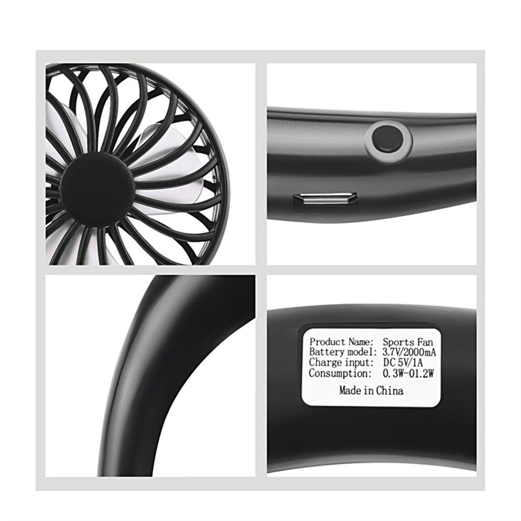 Portable Neck Fan for Desktop Use
