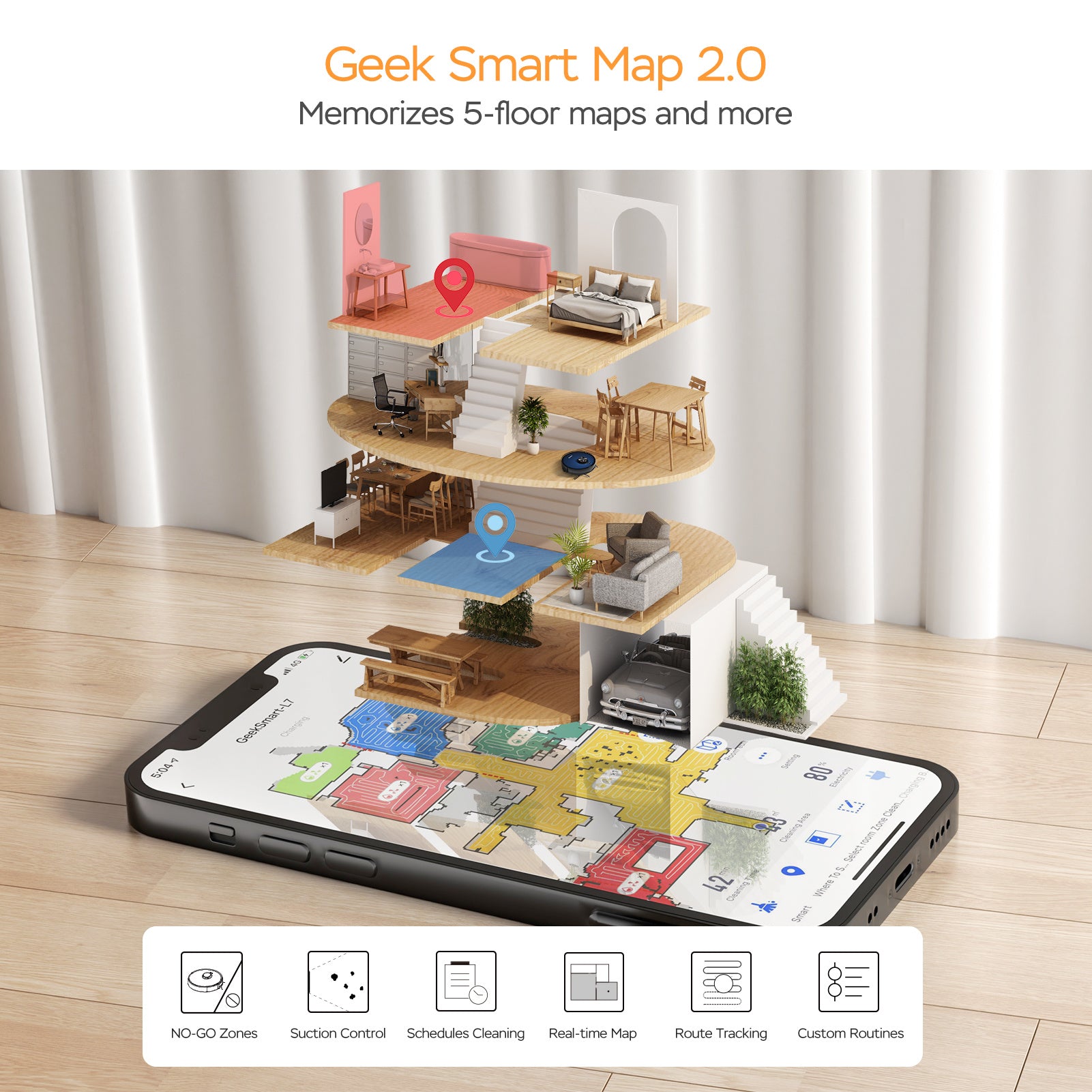 Geek Smart L7 Robot Vacuum & Mop