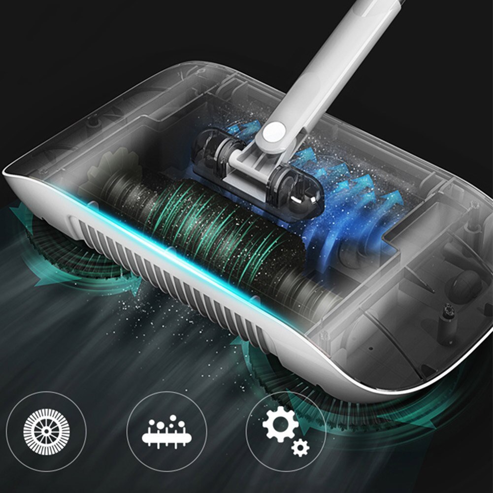 Electric All-in-One Hand Push Floor Sweeper