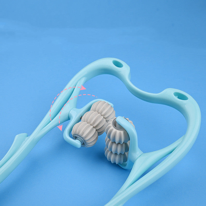 Multifunctional Manual Six-wheel Neck Roller Massager
