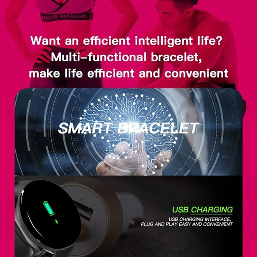 D18 Unisex Smart Watch with Heart Rate Monitor
