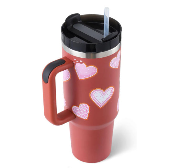 Stainless Steel Spill-Proof Tumbler with Straw