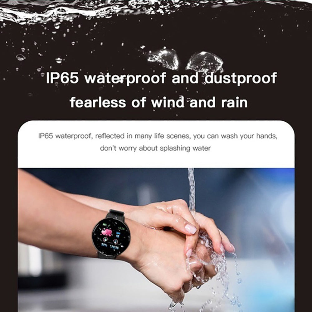D18 Unisex Smart Watch with Heart Rate Monitor