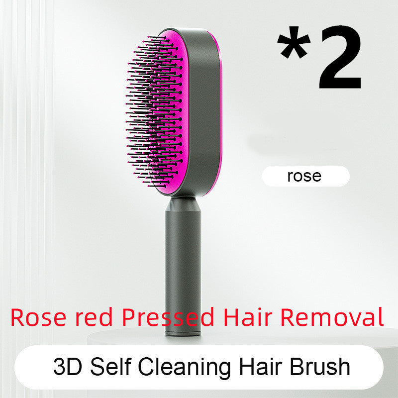 Women Self Cleaning Hair Brush