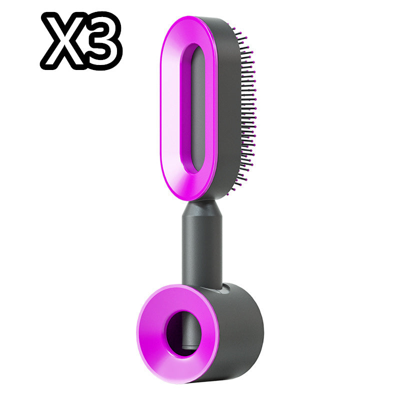 Women Self Cleaning Hair Brush
