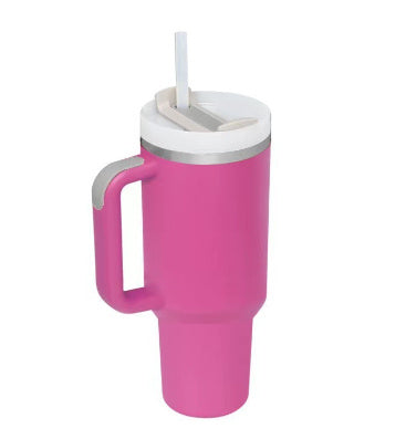 Stainless Steel Spill-Proof Tumbler with Straw