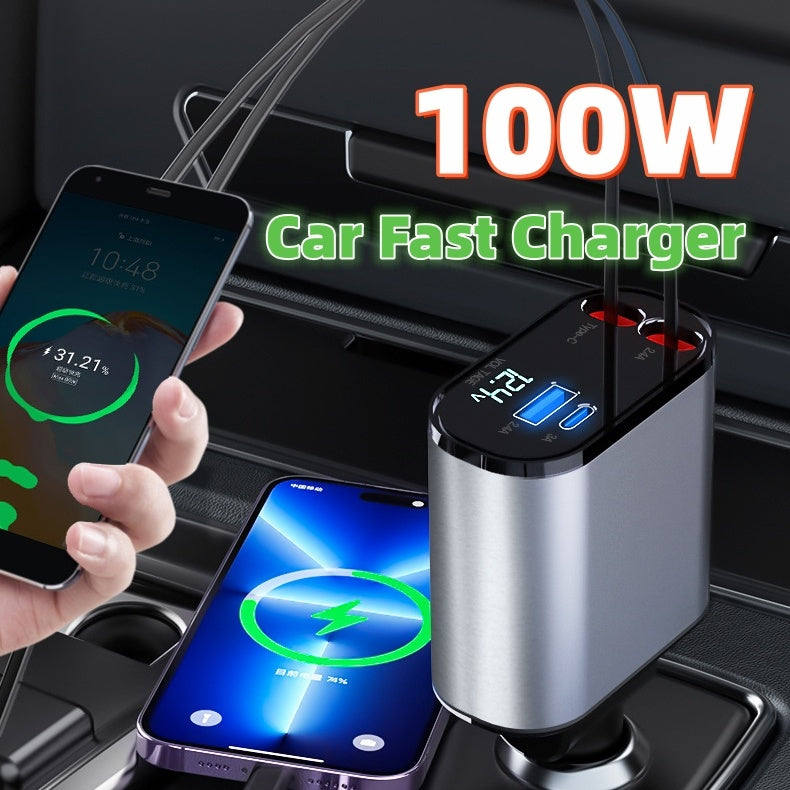 Super Fast 100W Car Charger Adapter