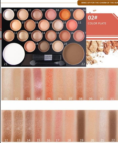 ChromaFusion 22 Colors Eyeshadow & Glitter Palette