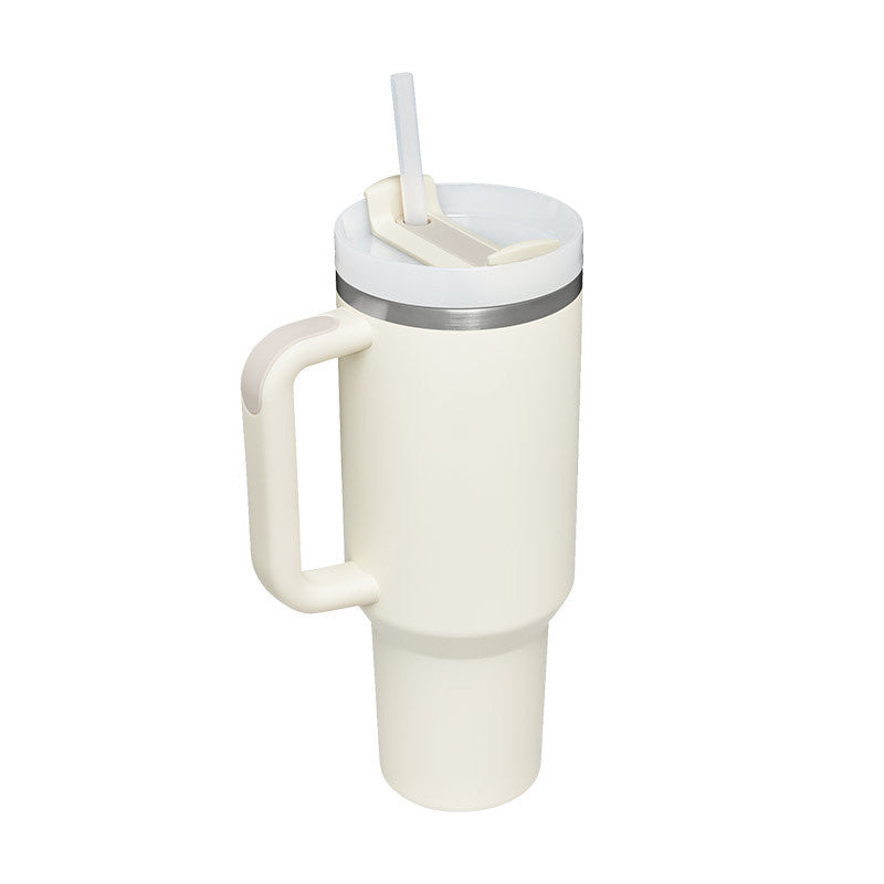 Stainless Steel Spill-Proof Tumbler with Straw