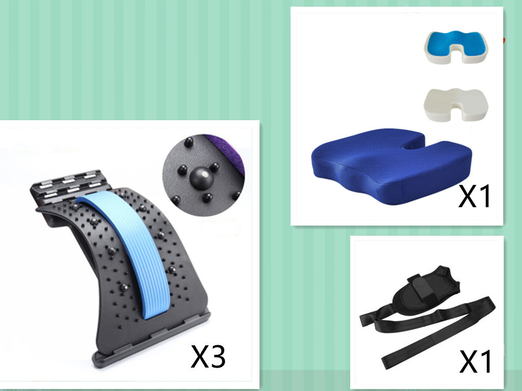 Intervertebral lumbar massage board