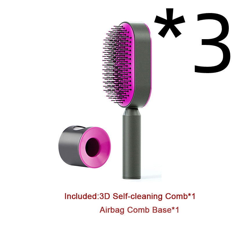 Women Self Cleaning Hair Brush