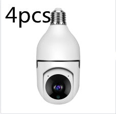 360° WiFi Bulb Camera with 4X Zoom
