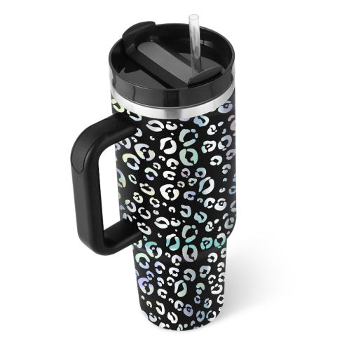 Stainless Steel Spill-Proof Tumbler with Straw