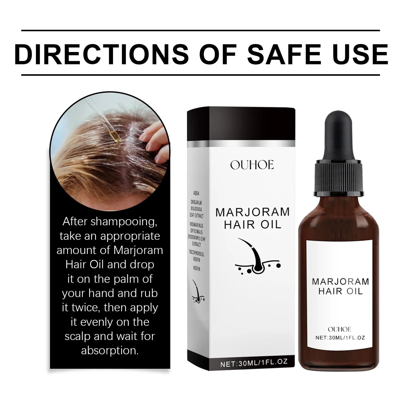 OUHOE Marjoram Hair Oil