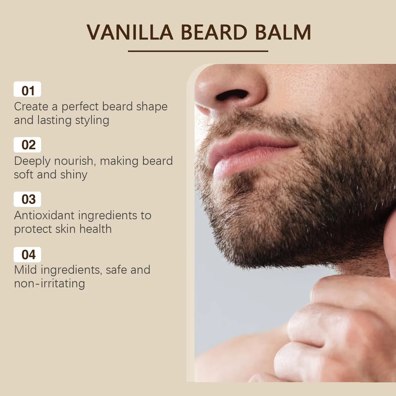 Natural Men Beard Growth Roller Set