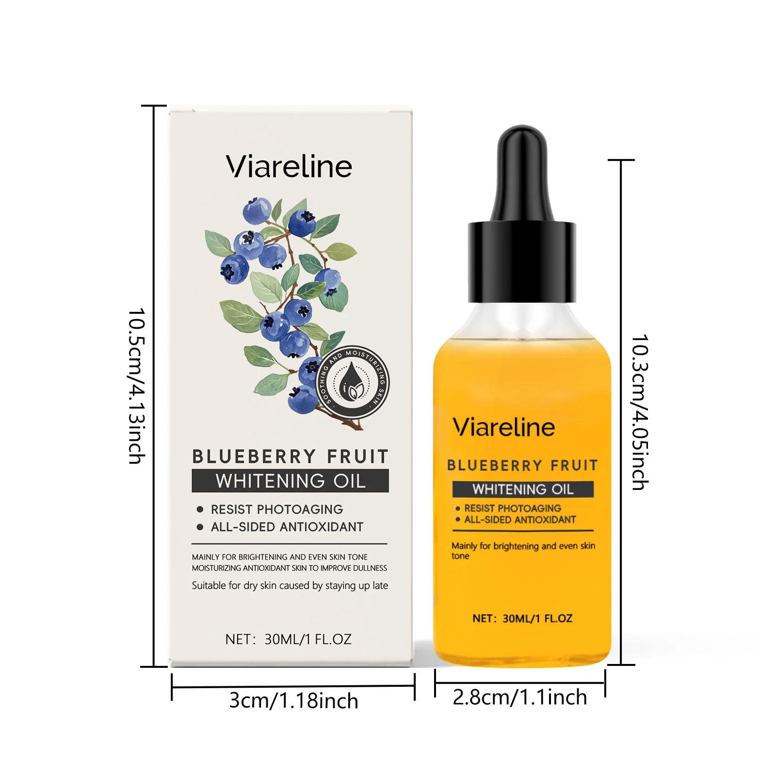 Viareline Blueberry Skin Serum Reduce Dullness