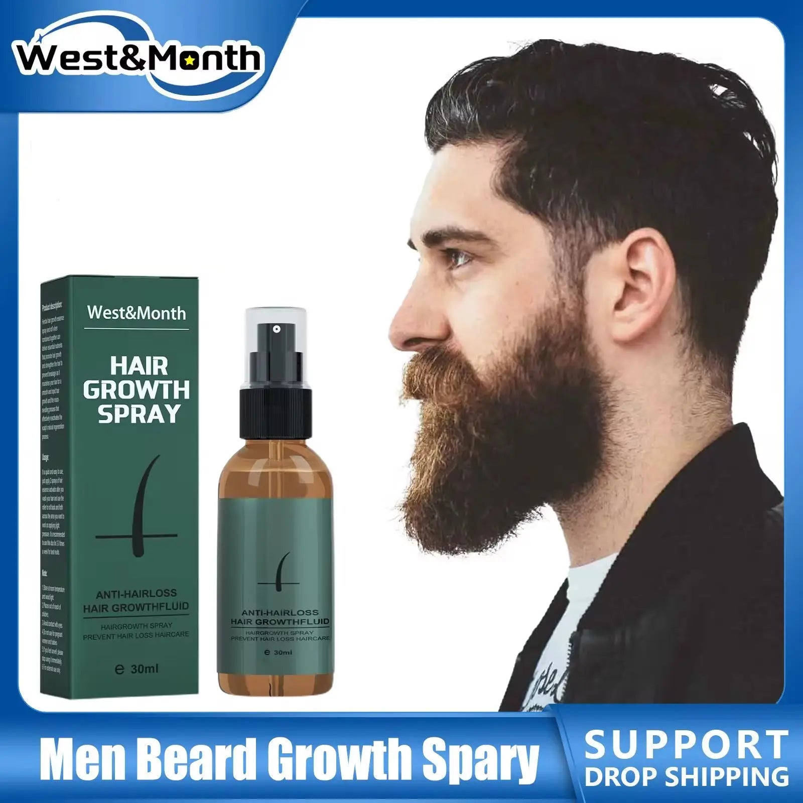 Natural Men Beard Growth Roller Set