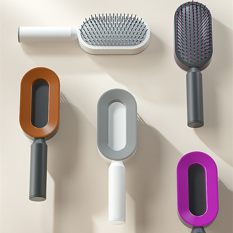 Women Self Cleaning Hair Brush