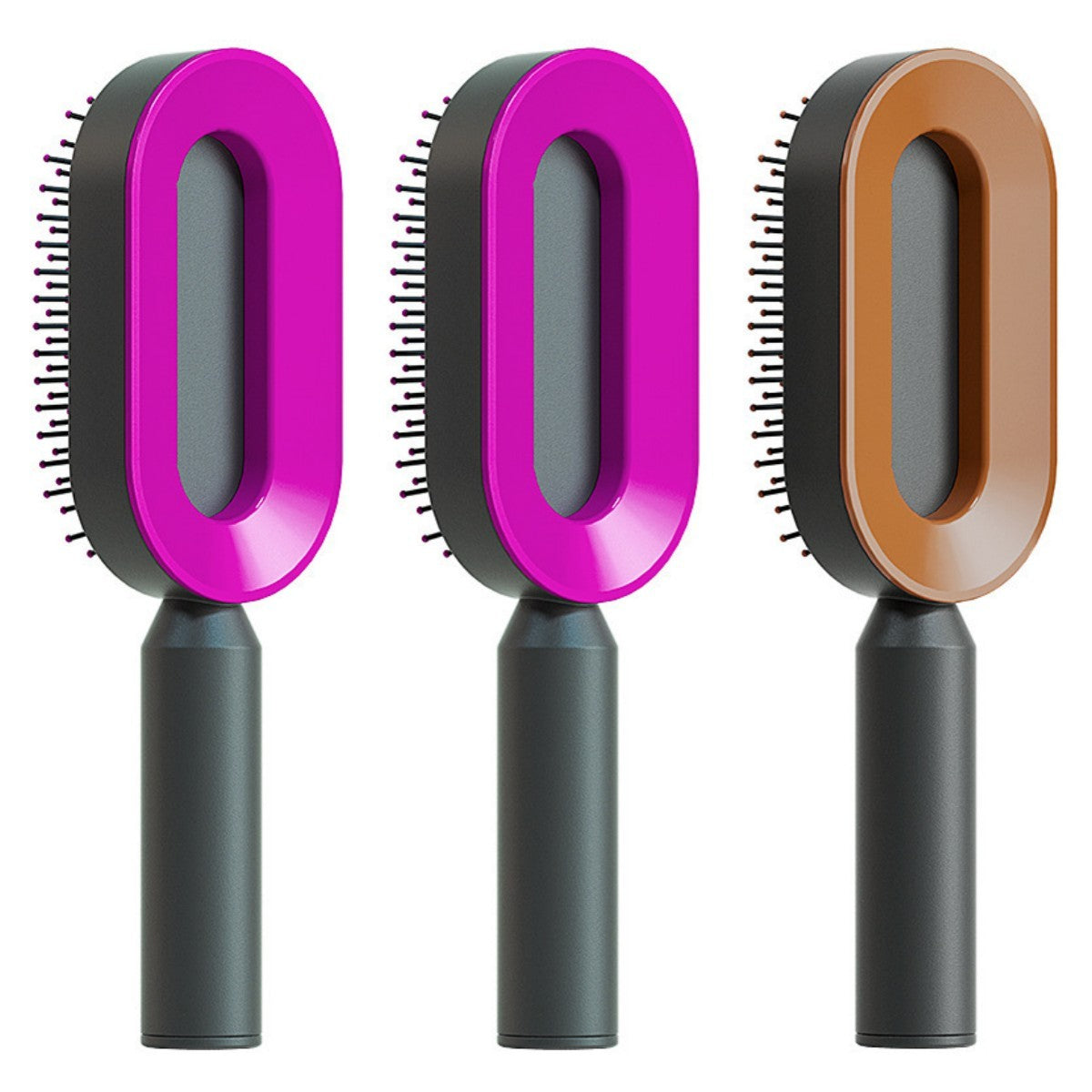 Women Self Cleaning Hair Brush