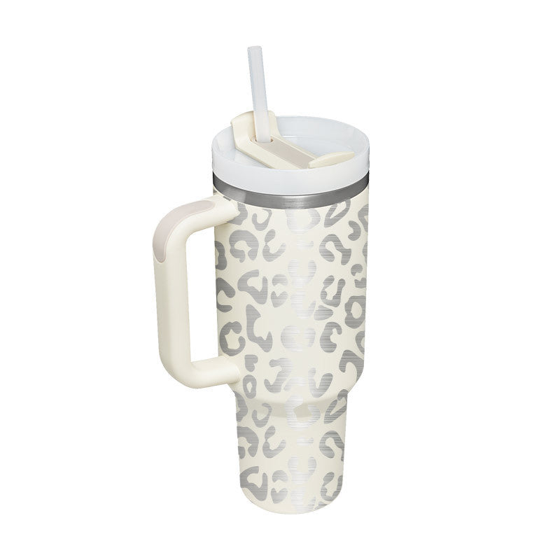 Stainless Steel Spill-Proof Tumbler with Straw