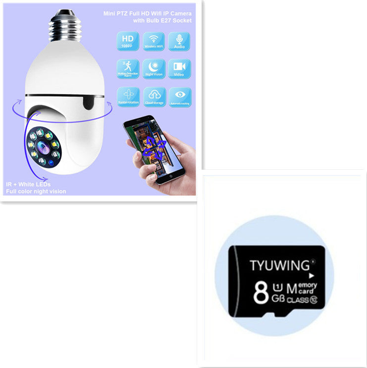 360° WiFi Bulb Camera with 4X Zoom