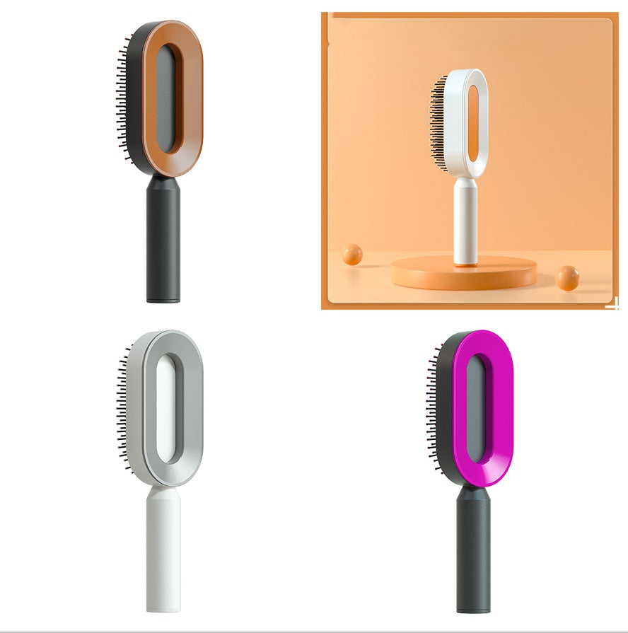 Women Self Cleaning Hair Brush