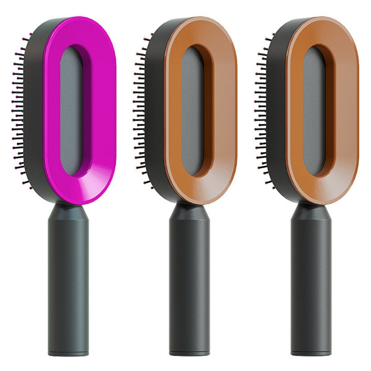 Women Self Cleaning Hair Brush