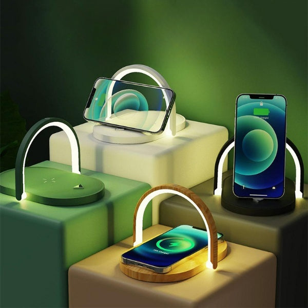 LED Table Lamp with Wireless Charger