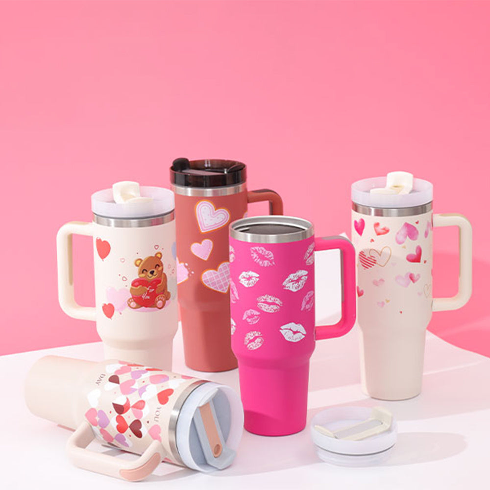 Stainless Steel Spill-Proof Tumbler with Straw