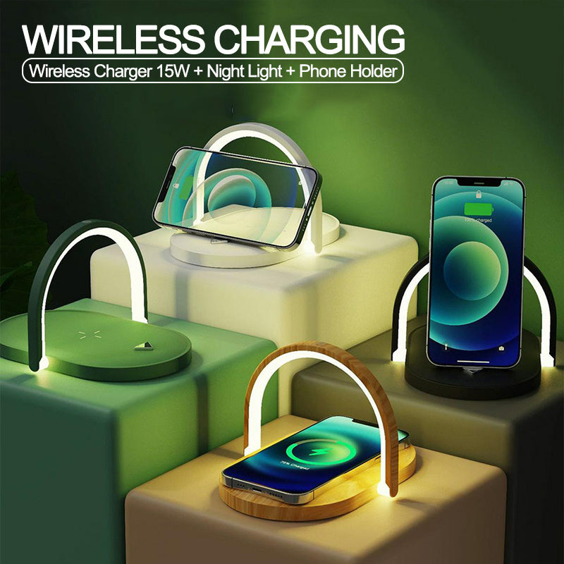 LED Table Lamp with Wireless Charger
