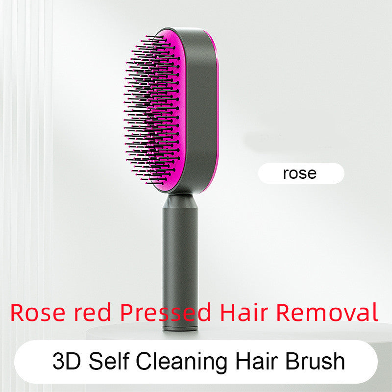 Women Self Cleaning Hair Brush