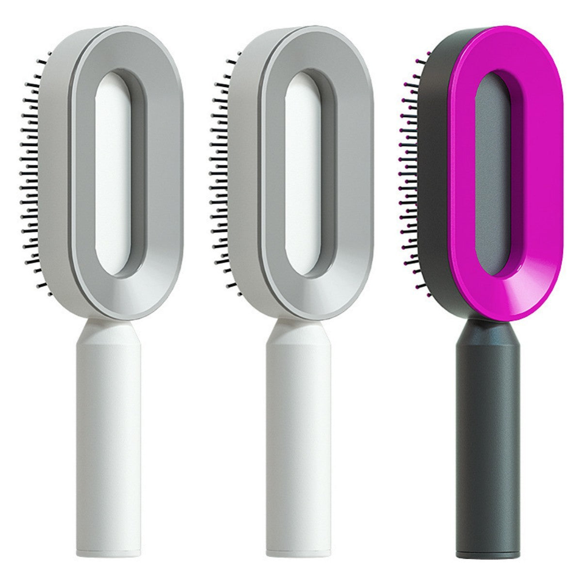 Women Self Cleaning Hair Brush