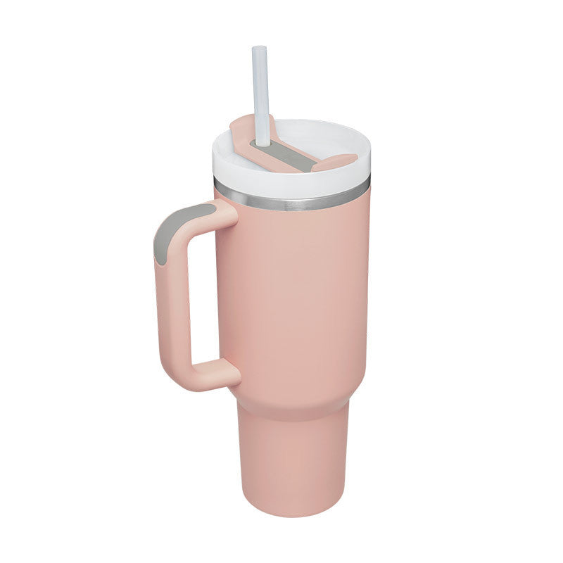 Stainless Steel Spill-Proof Tumbler with Straw
