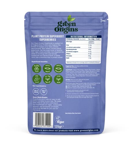 Green Origins Superberry Plant Protein Superboost 125g