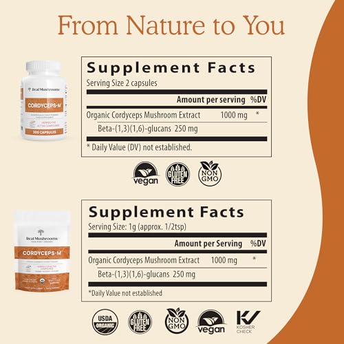 Real Mushrooms Cordyceps Capsules